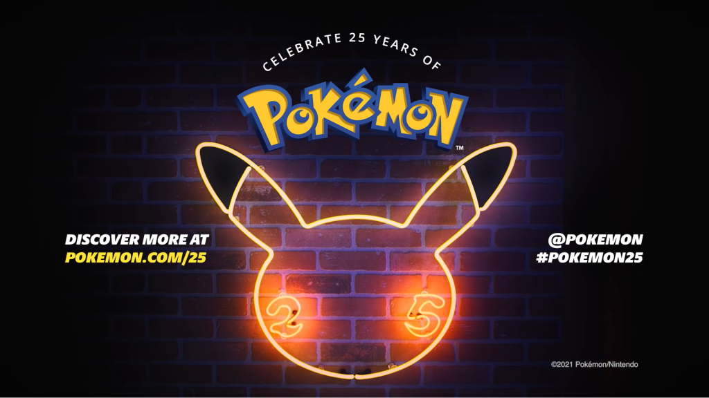 25th Anniversary banner Pokemon vinticards.be