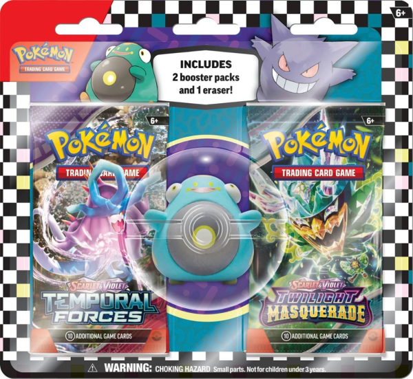 Pokémon TCG Back to school eraser 2024 Bellibolt/ Gengar