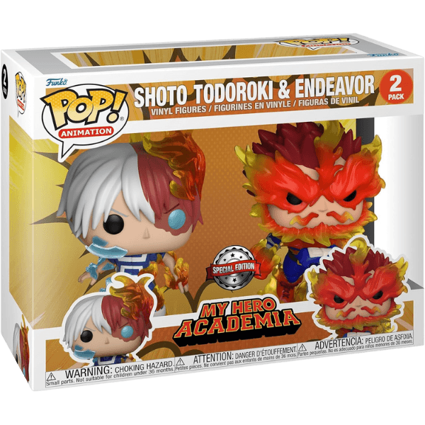 Funko! Pop! Animation! My Hero Academy Shoto Todoroki & Endeavor (2 pack)- Pokemart