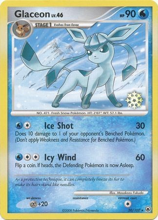 Glaceon Pokemon kaart 2008