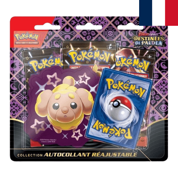 Pokémon JCC Écarlate et Violet - Destinées de Paldea Collection autocollant Réajustable Pâtachiot