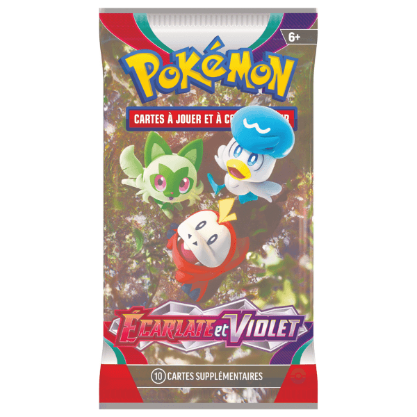 Pokemon ecarlate et violet booster Chocodile, Coiffeton et Poussacha pokemart