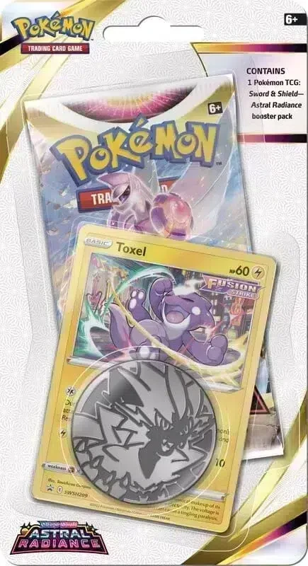 Pokémon astral radiance checklane blister Toxel