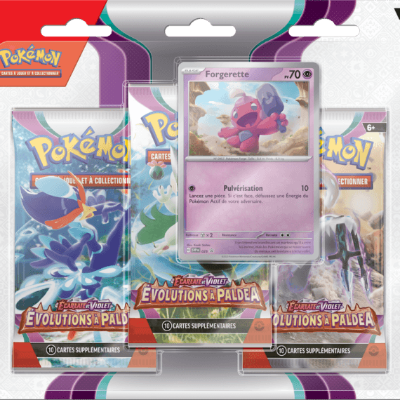 Pokemon-Ecarlate et violet- Evolutions à Paldea - Tripack Fourgerette - pokemart.be