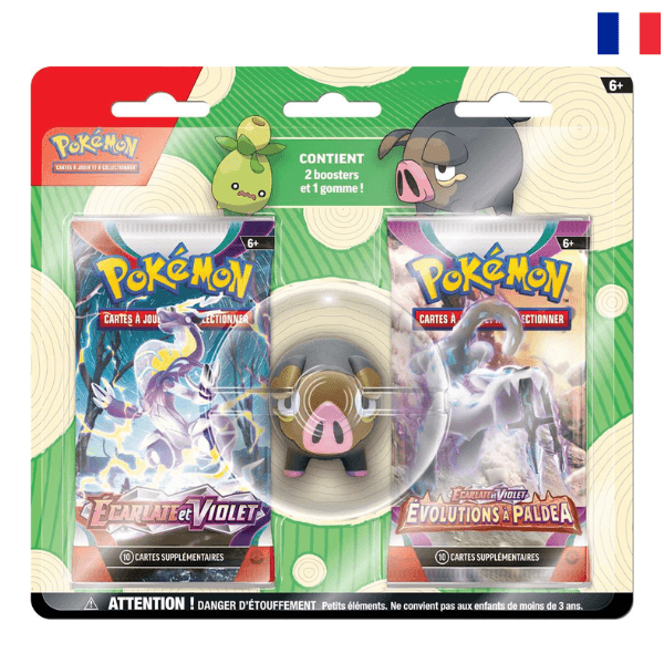 Pokémon RENTRÉE DES CLASSES - GOMMES + 2 BOOSTERS Gourmelet Pokémon RENTRÉE DES CLASSES - GOMMES + 2 BOOSTERS Gourmelet