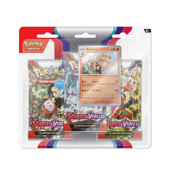 Pokémon Scarlet & Violet 3 Pack Blister Arcanine