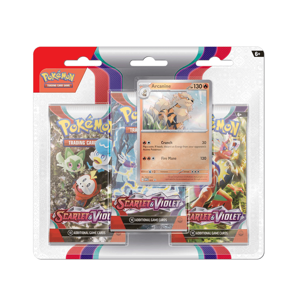 Pokémon Scarlet & Violet 3 Pack Blister Arcanine