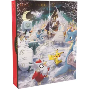 Pokémon TCG Holiday Advent Calendar open back vinticards