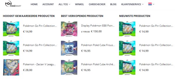 Pokemonwinkel van Nederland