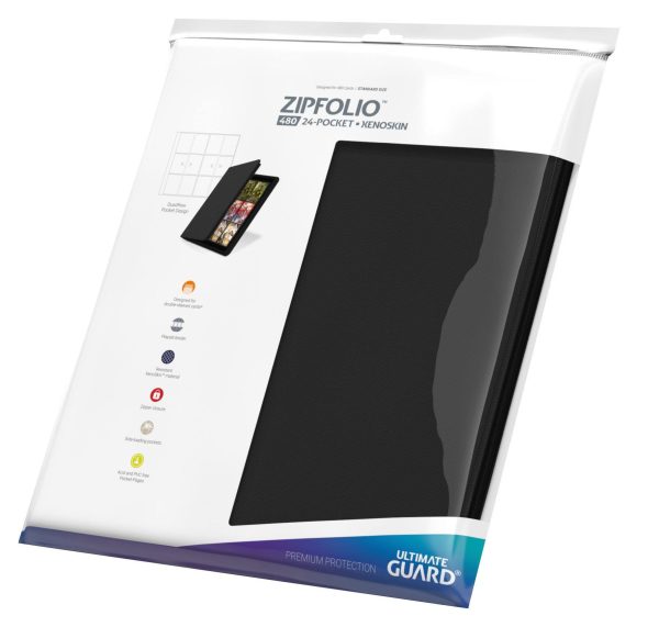 Ultimate Guard Zipfolio 480 - 24-Pocket XenoSkin (Quadrow) - Black - packaging