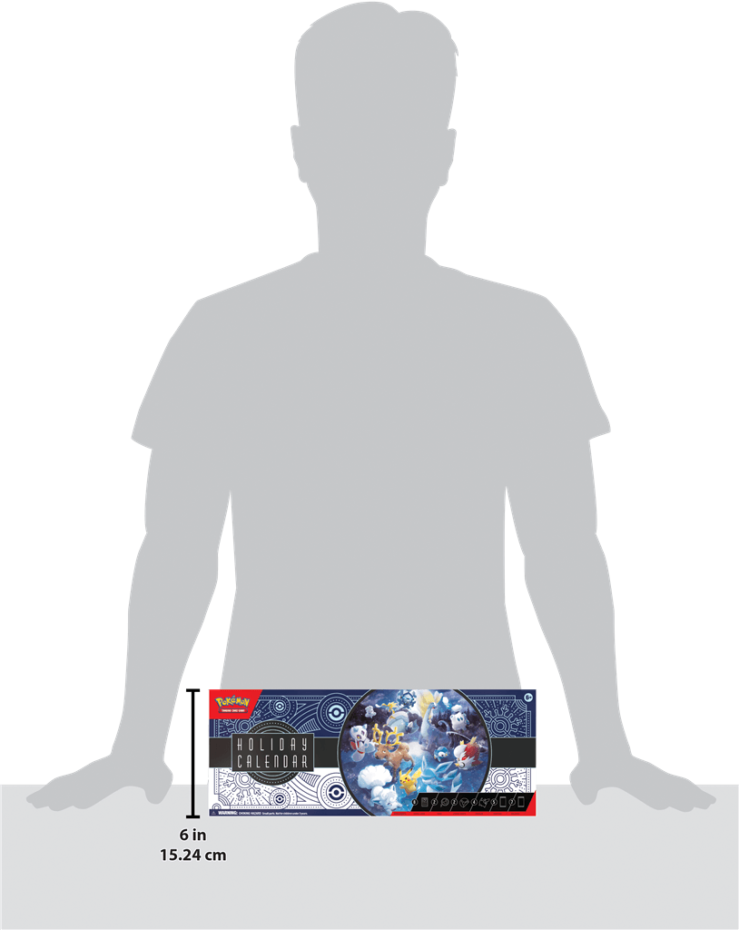 Pokémon Holiday Calendar 2023 Pokemart.be Size