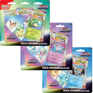 Pokémon TCG Scarlet & Violet Prismatic Evolutions Tech sticker Collection VintiCards