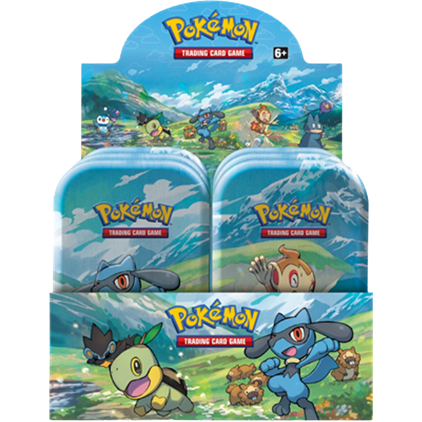 Pokémon TCG Sinnoh Stars Mini Tin 22Q1 Display vinticards