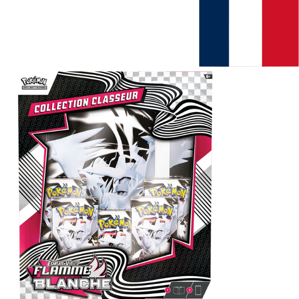 Pokemon JCC Ecarlate & Violet Flamme Blanche Collection Classeur