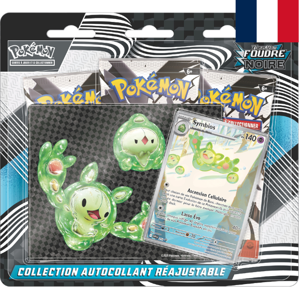 Pokémon JCC Ecarlate & Violet Foudre Noir Collection Autocollant Réajustable Symbios