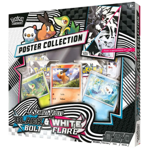 Pokemon TCG Scarlet & Violet Black Bolt & White Flare Poster Collection