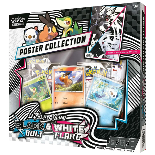 Pokemon TCG Scarlet & Violet Black Bolt & White Flare Poster Collection