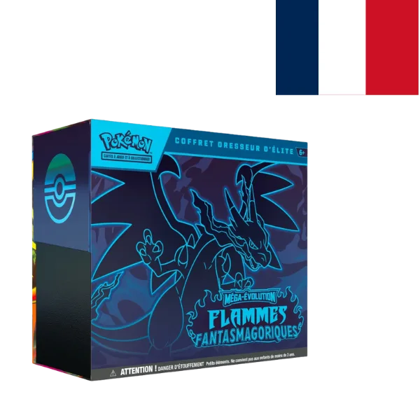 Pokémon JCC Méga-Evolution Flammes Fantasmagoriques Coffret Dresseur D'élite