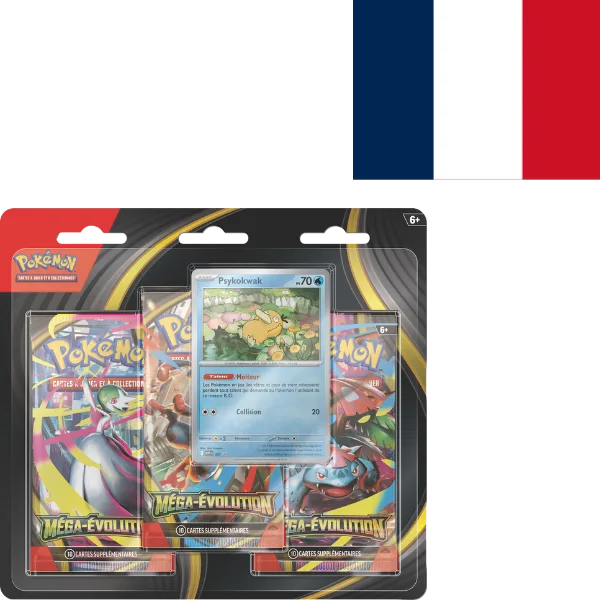 Pokemon JCC Méga Evolution Psykokwak tripack
