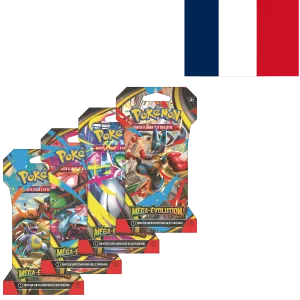 Pokemon JCC Méga-évolution booster sous manchon