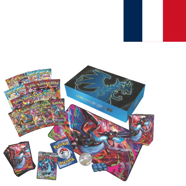Pokémon JJC Méga Dracaufeu X Collection Ultra Premium contenu