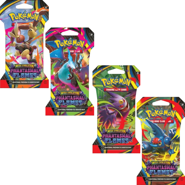 Pokémon TCG Mega Evolution Phantasmal Flames Sleeved Booster