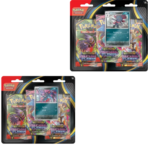 Pokémon TCG Mega Evolution Phantasmal Flames Tripack