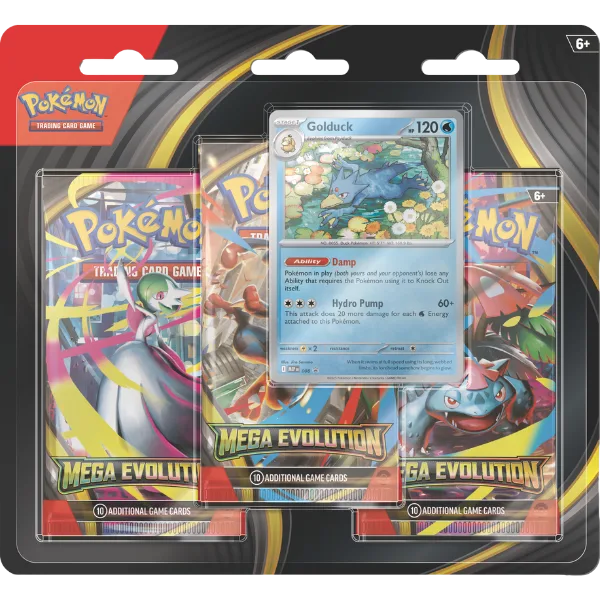 Pokémon TCG Mega Evolution tripack Golduck