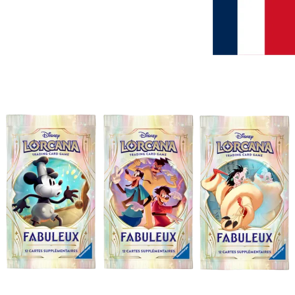 Disney Lorcana JCC Lorcana Fabuleux Booster sous manchon