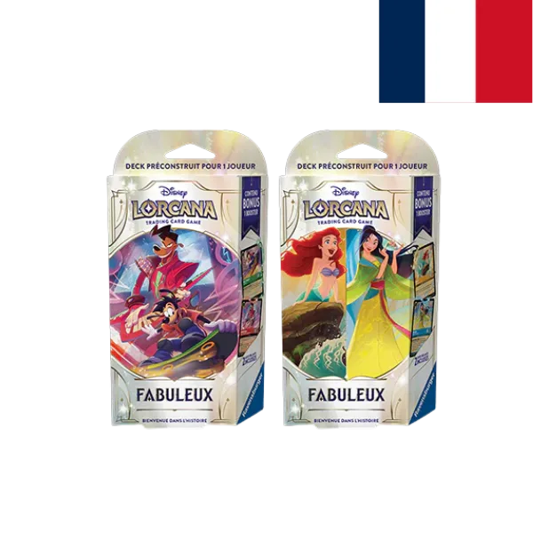 Disney Lorcana JCC Lorcana Fabuleux Deck Préconstruit pour 1 joueur