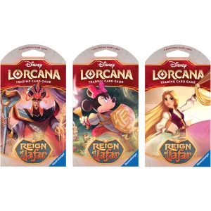 Disney Lorcana Trading Card Game Reign Of Jafar Sleeved Booster