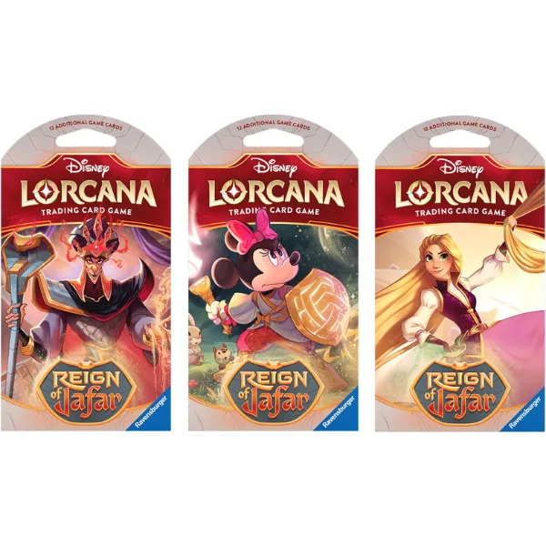 Disney Lorcana Trading Card Game Reign Of Jafar Sleeved Booster
