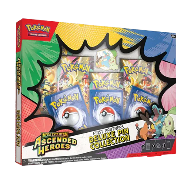 Pokémon TCG Mega Evolution Ascended Heroes Firts Partners Deluxe Pin Collection