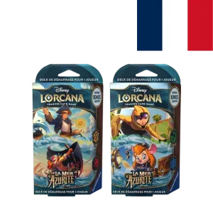 Lorcana La mer Azurite deck de démarrage