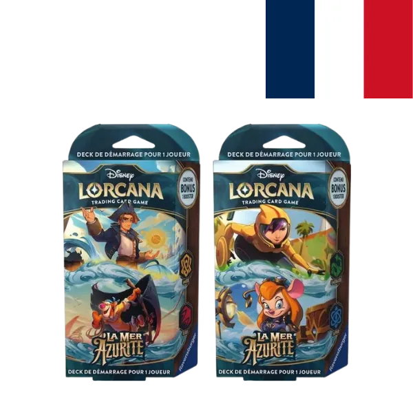 Lorcana La mer Azurite deck de démarrage