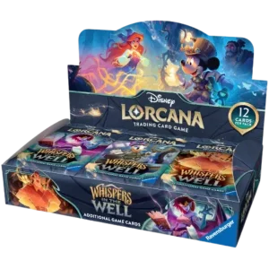 Disney Lorcana Whispers in the Well Booster display