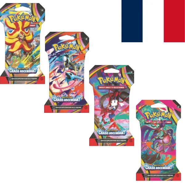 Pokémon JCC Méga-évolution M04 Chaos Ascendant Booster sous manchon