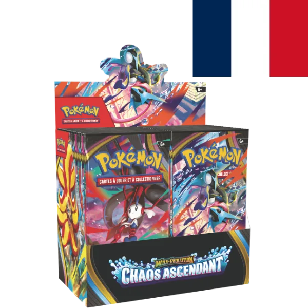 Pokémon JCC Méga-évolution M04 Chaos Ascendant Boosterdisplay Pokémon JCC Méga-évolution M04 Chaos Ascendant Boosterdisplay