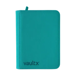 Vaultx Exo Tec Zip Binder 4-Pocket Appelblauwzeegroen