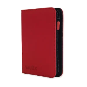 Vaultx Exo Tec Zip Binder 4-Pocket Rood