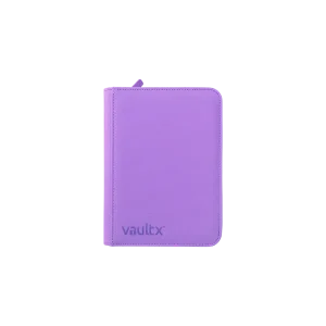 Vaultx Exo-Tec 4-Pocket Zip Binder Just Purple