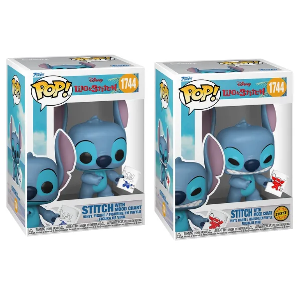 Lilo & Stitch POP! Vinyl Figure Stitch with Mood Chart wChase 9 cm Assortment (6) POP! Figures Lilo & Stitch