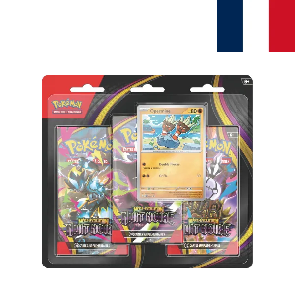Pokémon JCC ME05 Méga-évolution Nuit Noire Tripack