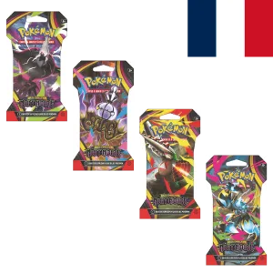 Pokémon JCC Méga-évolution ME05 Nuit Noir booster sous manchon