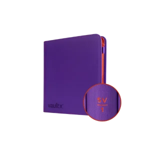 Vaultx Exo-Tec Zip Binder 12-Pocket SV1 Purple